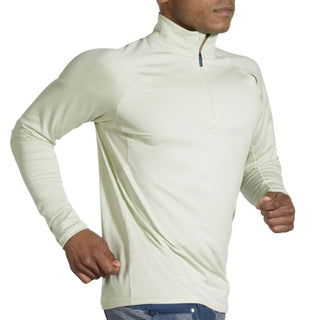 Brooks - Pulôver masculino com zíper e meio