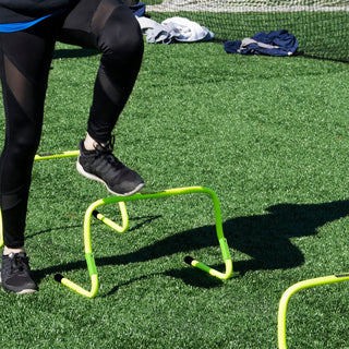 HolaHatha - Barreira de treinamento de velocidade com altura ajustável para exercícios cardiovasculares