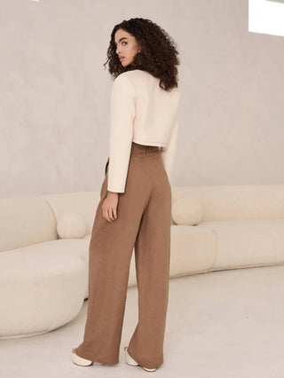 Hevron - Elle Cropped Open Jacket