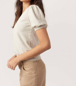 Project Social T - In My Feels Puff Sleeve V-neck Top