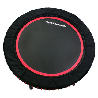 LEAPS & REBOUNDS Mini trampolim e reboteador de 48" para exercícios, vermelho
