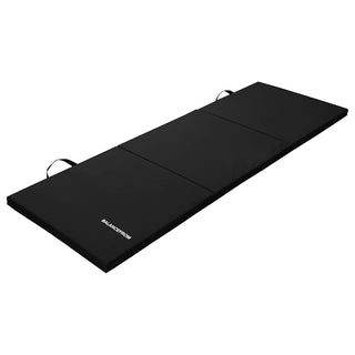 Tapete de ginástica dobrável com 3 painéis BalanceFrom Fitness GoGym 6'x2'x1,5" preto