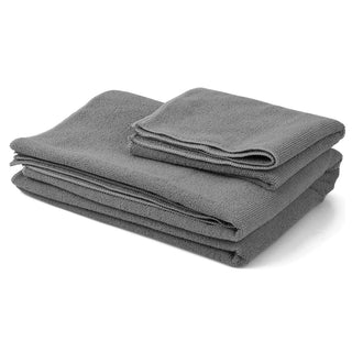 Conjunto de ioga BalanceFrom Fitness com 7 peças, tapete, faixa elástica e joelheira, cinza