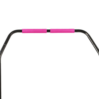 HolaHatha Mini Trampolim Fitness Rebounder de 40" com Alça Ajustável, Rosa
