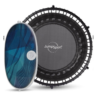 Trampolim JumpSport 350 Fitness 39" fornecido com tapete antifadiga Wurf Board