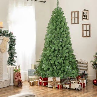 9ft Full & Lush Artificial Christmas Tree – 1430 Tips, Memory Wire, Hinged, Green