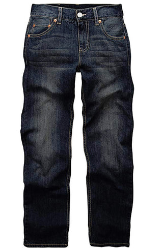 Calça jeans Levi's 514 Straight Fit para meninos, tamanho 12 regular