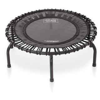 JumpSport 220 Fitness Rebounder Mini Trampolim e Acessório de Barra de Apoio, Preto