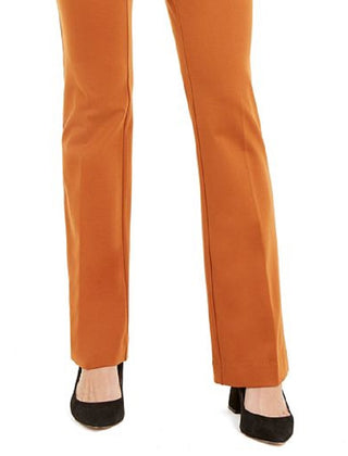 Calça feminina Alfani cintura alta para emagrecimento da barriga, marrom, tamanho 4