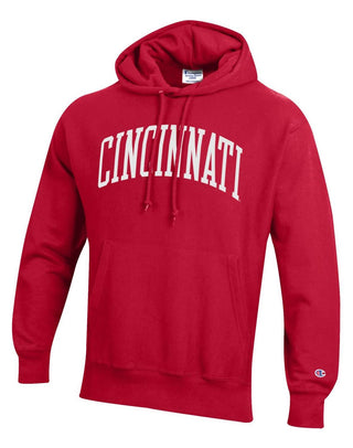 Champion - Moletom com capuz Reverse Weave Cincinnati Bearcats Scarlet