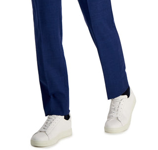 Calça de terno masculina AX Armani Exchange de lã moderna, tamanho azul, 32x30