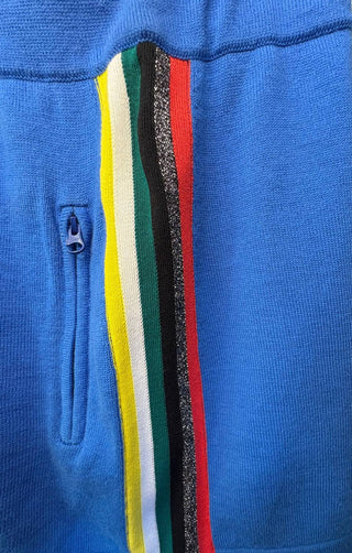 Replica Los Angeles - Cotton Knit Track Skirt with Side Stripes