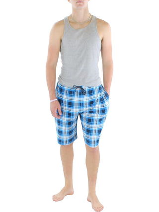 Perry Ellis Portfolio Pijama Masculino Pijama Curto Azul Tamanho XX-G