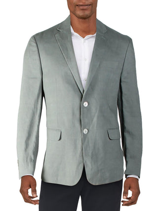 Ralph Lauren Masculino UltraFlex Classic Fit Sage Linen Sport Coat Verde Tamanho 46