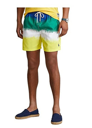 Calção de banho Ralph Lauren Traveler Classic masculino amarelo tamanho XX-G