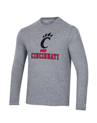 Champion - Camiseta Tri-Blend Manga Longa Cincinnati Bearcats