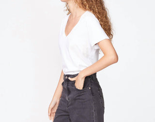 Monroe - Blusa decote em V dos anos 90