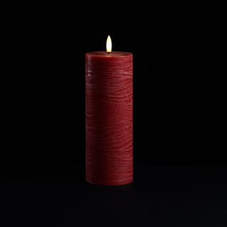 FIA Wick Red Pillar Candle (Set - 2)