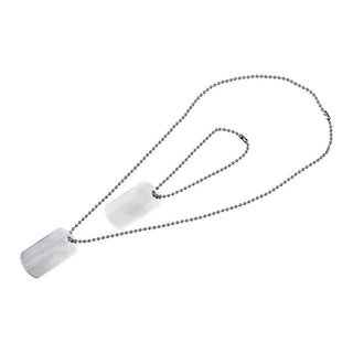 Creative Gifts International - Conjunto de 2 placas de identificação com correntes