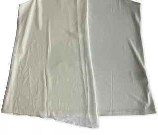 Blusa feminina Alfani de malha lisa com sobreposição sem mangas, branca, tamanho grande