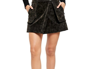 Saia envelope sintética Carson Utility feminina da Free People, preta, tamanho 4