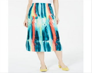 Saia MIDI plissada Alfani feminina multicolorida tamanho pequeno GG