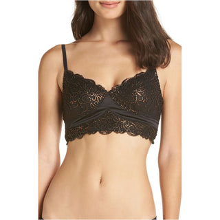 Sutiã íntimo Evelina feminino Free People preto tamanho grande