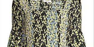 Blusa Parker Feminina Dara Manga Longa Smocked Marrom Tamanho Médio