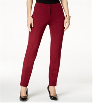Calça skinny Hollywood feminina Alfani vermelha tamanho 6 pequena