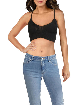Sutiã íntimo feminino Free People Solid Everyday Bralette preto tamanho médio
