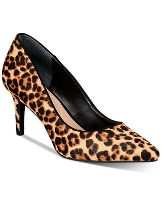 Alfani Jeules Couro Bico Fino Clássico Scarpin Feminino Marrom Tamanho 5 M