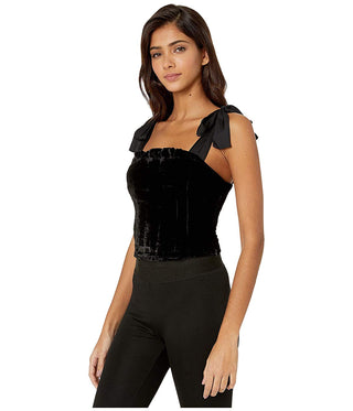 Camiseta regata feminina Trapped in Your Love da Free People, preta, tamanho X-S