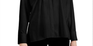 Blusa feminina Alfani manga comprida gola preta tamanho XXL