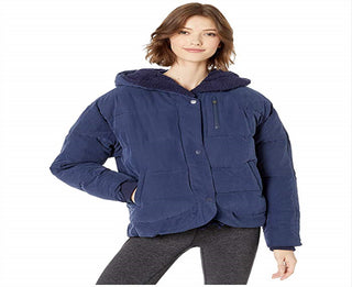 Casaco Puffer Chill Factor Feminino Free People Azul Tamanho Médio