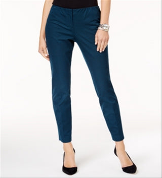 Calça casual feminina Alfani Hollywood azul tamanho 8