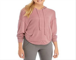 Movimento Feminino Free People Rosa Seca Back In It Moletom com Capuz Rosa Tamanho Grande