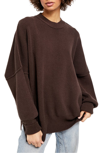 Túnica Easy Street Feminina Free People Marrom Tamanho P