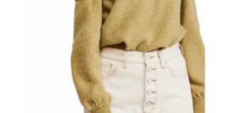 Pulôver de praia Echo Beach feminino da FREE PEOPLE, verde, tamanho grande