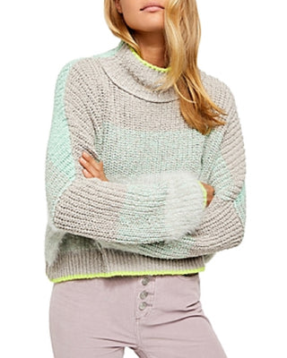 Suéter cropped Sunbrite feminino Free People cinza tamanho pequeno