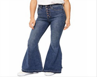 Calça Jeans Flare Insubstituível Feminina Free People Azul Tamanho 29