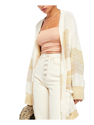 Cardigan Southport Beach Feminino Free People Bege Tamanho X-Grande