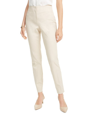 Calça skinny feminina Alfani cintura alta bege tamanho 10