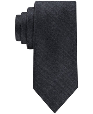 Gravata Calvin Klein Masculina Canvas Solid Preta Tamanho Regular