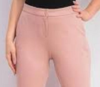 Calça Alfani Feminina com Cintura Elástica e Detalhes em Rosa Escuro Tamanho 16 Petite