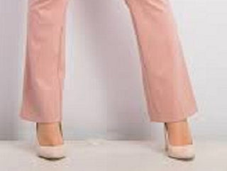 Calça Alfani Feminina com Cintura Elástica e Detalhes em Rosa Escuro Tamanho 16 Petite