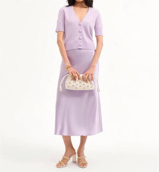 Veronica Beard - Clover Stretch-silk Slip Midi Skirt