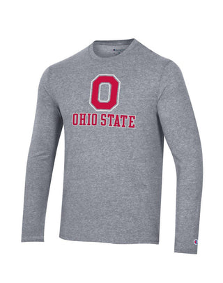 Champion - Camiseta Tri-Blend Manga Longa Ohio State