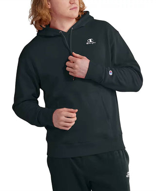 Champion - Moletom com capuz de lã bordado com logotipo padrão clássico