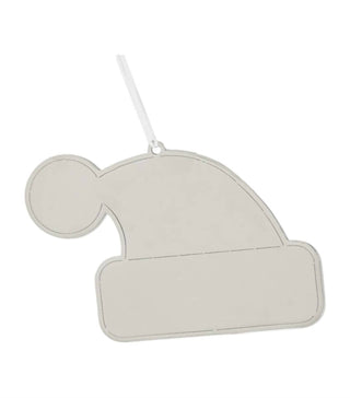 Creative Gifts International - Enfeite de chapéu de Papai Noel com borla branca