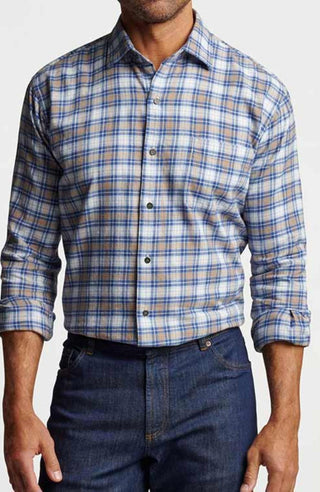Peter Millar - Camisa esportiva de algodão Arcadia Falls